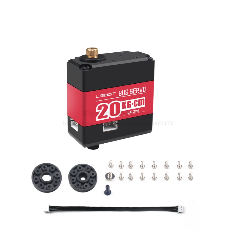 Smart Serial Dual-axis Digital Servo LX-224 20KG Three ports with feedback high-precision Red metal shell for DIY bionic robot
Smart Serial Dual-axis Digital Servo LX-224 20KG Three ports with feedback high-precision Red metal shell for DIY bionic robot
