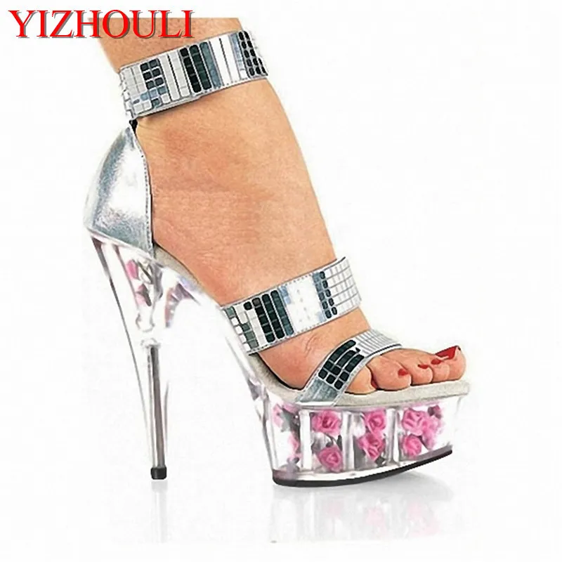 6 inch Plus Size sequins Flower Platform Sole 15cm High Heel Platforms sexy Pole Dance Shoes Sandals Wedding Shoes
6 inch Plus Size sequins Flower Platform Sole 15cm High Heel Platforms sexy Pole Dance Shoes Sandals Wedding Shoes
