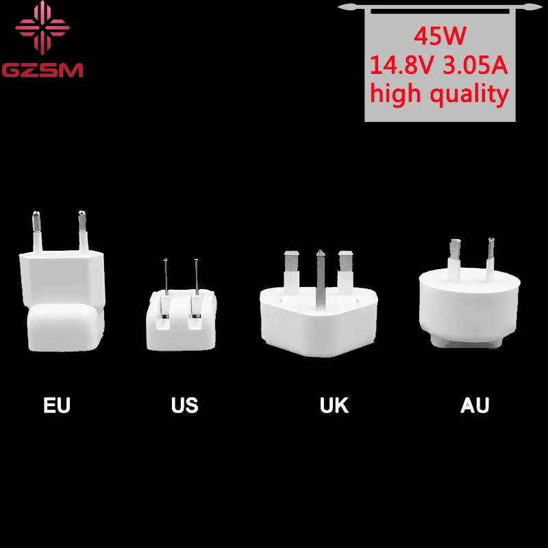 GZSM 45W 14.85V 3.05A Laptop Power Adapter Charger For apple MacBook Air 11" 13" A1465 A1436 A1466 A1435 Adapter Charge
GZSM 45W 14.85V 3.05A Laptop Power Adapter Charger For apple MacBook Air 11" 13" A1465 A1436 A1466 A1435 Adapter Charge