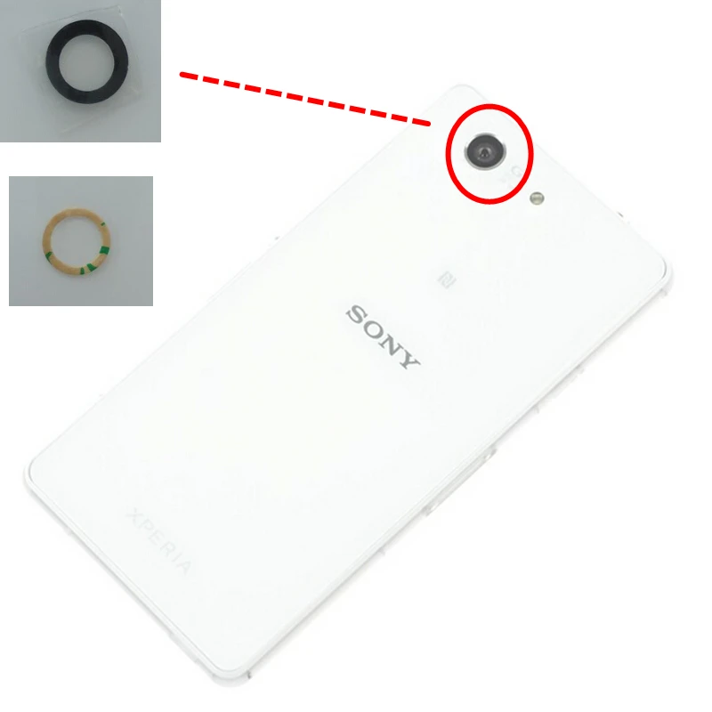 For Sony Xperia Z3 Compact Mini Rear Back Camera Glass Lens Cover with 3M Glue Adhesive Tape D5833 D5803 M55w Replacement Parts
For Sony Xperia Z3 Compact Mini Rear Back Camera Glass Lens Cover with 3M Glue Adhesive Tape D5833 D5803 M55w Replacement Parts