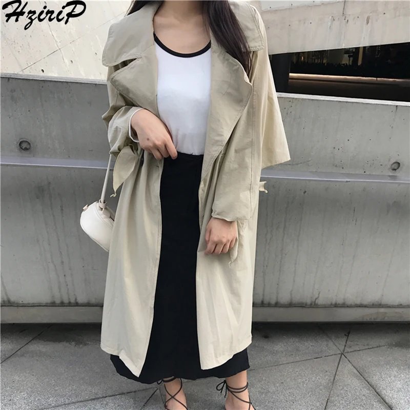 HziriP Korean 2019 Sweet Spring New Women Windbreaker Europe Split Loose Fashion All-Match Sashes Single-Breasted Slim Long
HziriP Korean 2019 Sweet Spring New Women Windbreaker Europe Split Loose Fashion All-Match Sashes Single-Breasted Slim Long