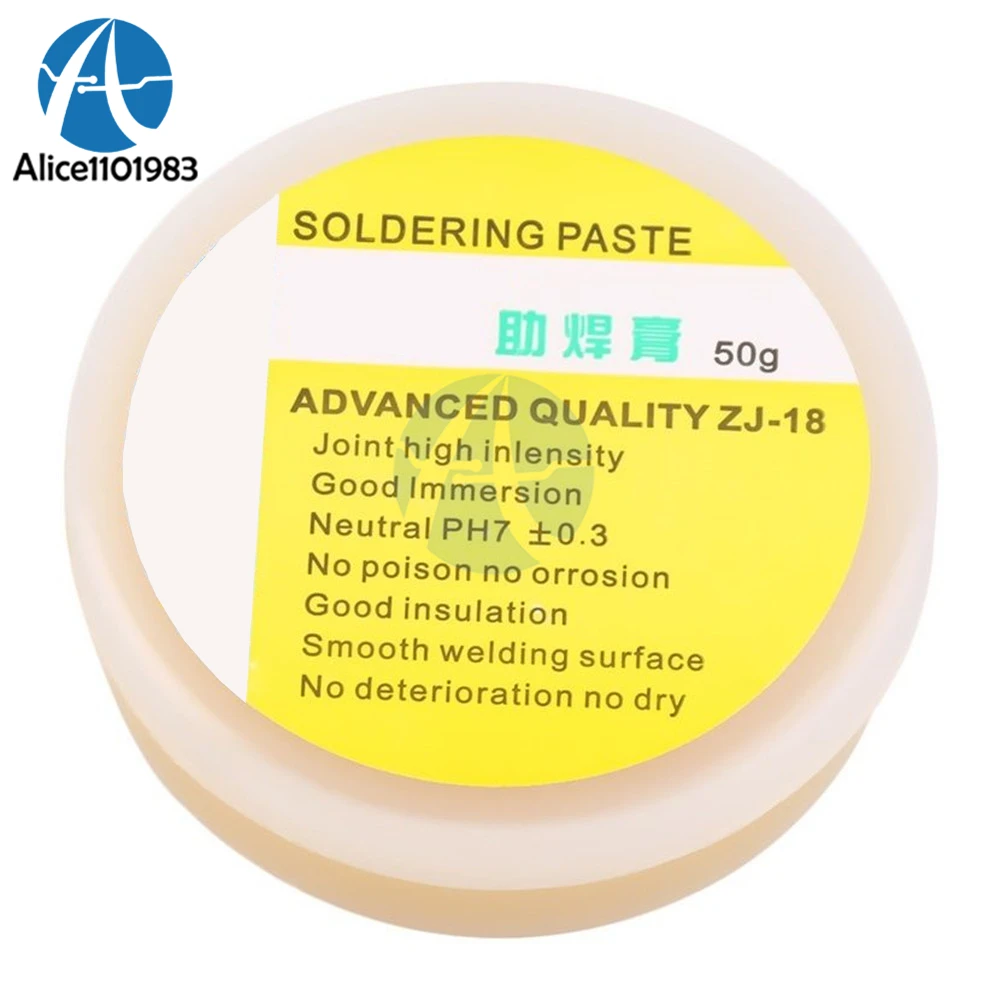 50g Rosin Flux Paste Efficient Welding Grease Facilitate Soldering Wetting Prevents Metal Oxidation for Chip-level Flux Welding
50g Rosin Flux Paste Efficient Welding Grease Facilitate Soldering Wetting Prevents Metal Oxidation for Chip-level Flux Welding