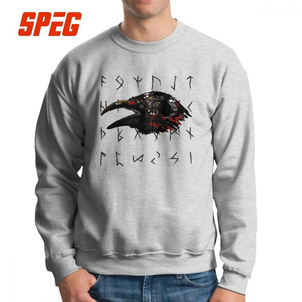 Odins Mystic Viking Raven Head And Runes Men's Sweatshirt Popular 100% Cotton Crew Neck Pullovers Lightweight Hoodies Male
Odins Mystic Viking Raven Head And Runes Men's Sweatshirt Popular 100% Cotton Crew Neck Pullovers Lightweight Hoodies Male
