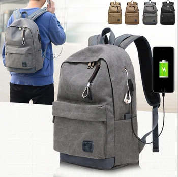 14 15 15.4 15.6 Inch with USB Interface Canvas Laptop Notebook Backpack Bags Case School Backpack for Men Women Student Travel
14 15 15.4 15.6 Inch with USB Interface Canvas Laptop Notebook Backpack Bags Case School Backpack for Men Women Student Travel