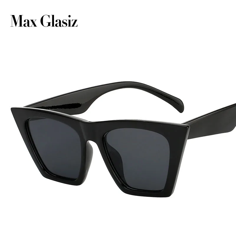 Женские солнцезащитные очки Max Glasiz модные дизайнерские кошачий глаз в черной