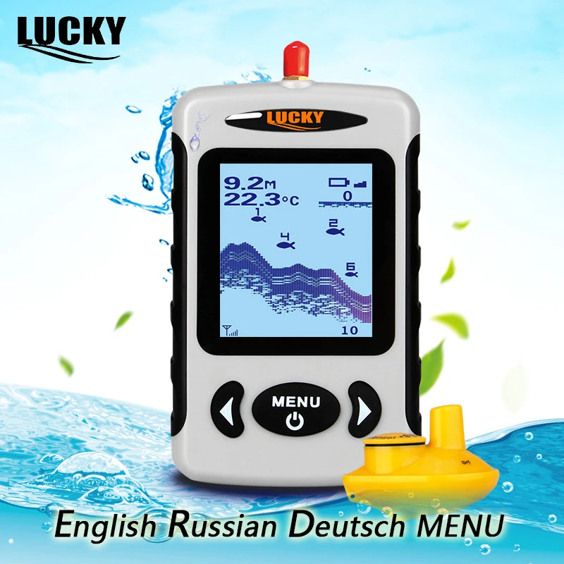 LUCKY FFW718 Russian Wireless Fish Finder 125KHz Frequency Bottom Contour 0.7-45M Fishfinder Sensor Fishing Camera
LUCKY FFW718 Russian Wireless Fish Finder 125KHz Frequency Bottom Contour 0.7-45M Fishfinder Sensor Fishing Camera