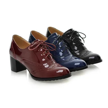 GOXPACER Winter Autumn Shoes Women Brogue Boots Middle Heels Boots Women Casual Boots Martin Shoe All Match Vintage Lacing 2018
GOXPACER Winter Autumn Shoes Women Brogue Boots Middle Heels Boots Women Casual Boots Martin Shoe All Match Vintage Lacing 2018
