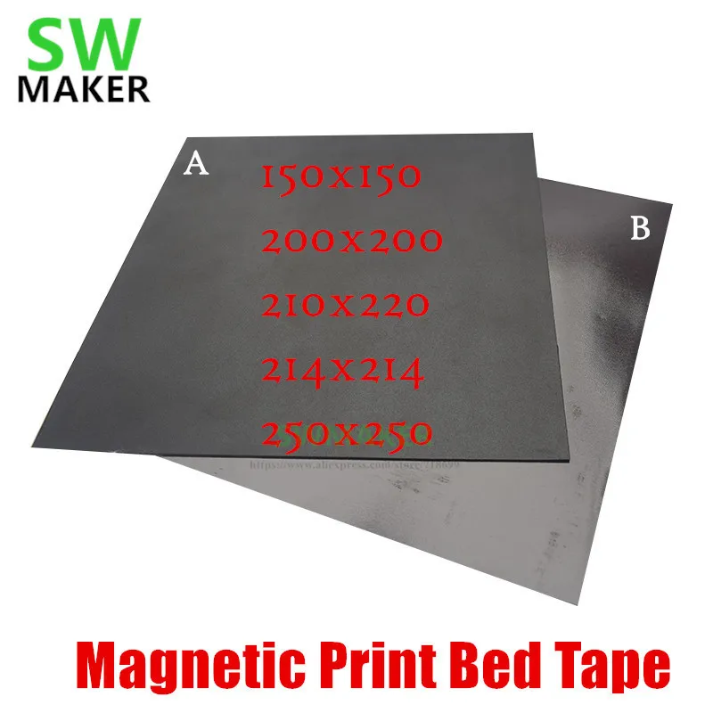 2018 New Magnetic Print Bed Tape square 150/200/214/220/250mm Print Sticker Build Plate Tape FlexPlate PLA DIY 3D Printer parts
2018 New Magnetic Print Bed Tape square 150/200/214/220/250mm Print Sticker Build Plate Tape FlexPlate PLA DIY 3D Printer parts