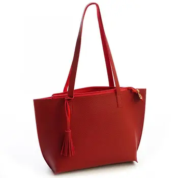 AUAU Autumn Winter Solid Women's Bag PU Leather Women Handbag Large Capacity Tassel Handbags Fashion Shoulder Bag Quality Tote
AUAU Autumn Winter Solid Women's Bag PU Leather Women Handbag Large Capacity Tassel Handbags Fashion Shoulder Bag Quality Tote