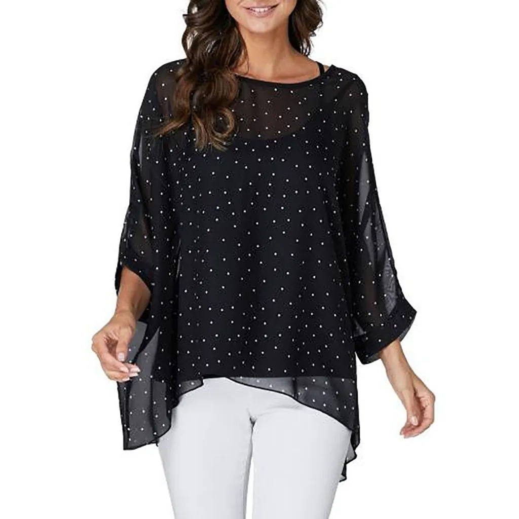 Womens Tops And Blouses Clothes 2019 Streetwear Chiffon Polka Dot Print Long Sleeve Blouse Women Tunic Ladies Tops
Womens Tops And Blouses Clothes 2019 Streetwear Chiffon Polka Dot Print Long Sleeve Blouse Women Tunic Ladies Tops