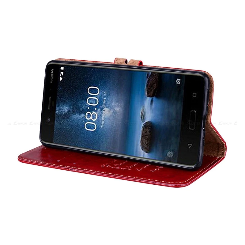 Motjerna Flip Wallet Case For Nokia 8 6 5 3 Back Cover Coque Capa PU Leather Mobile Phone Bag Funda Shell For Nokia 8 6 5 3