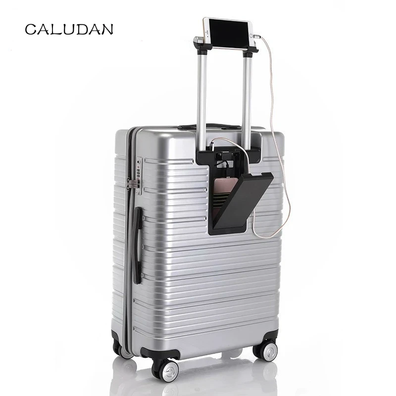 Chargable Rolling Travel Luggage Bag,Wheel Suitcases With charging treasure,Women New Carry-On,Men 20"24" Box, PC Trolley Case
Chargable Rolling Travel Luggage Bag,Wheel Suitcases With charging treasure,Women New Carry-On,Men 20"24" Box, PC Trolley Case
