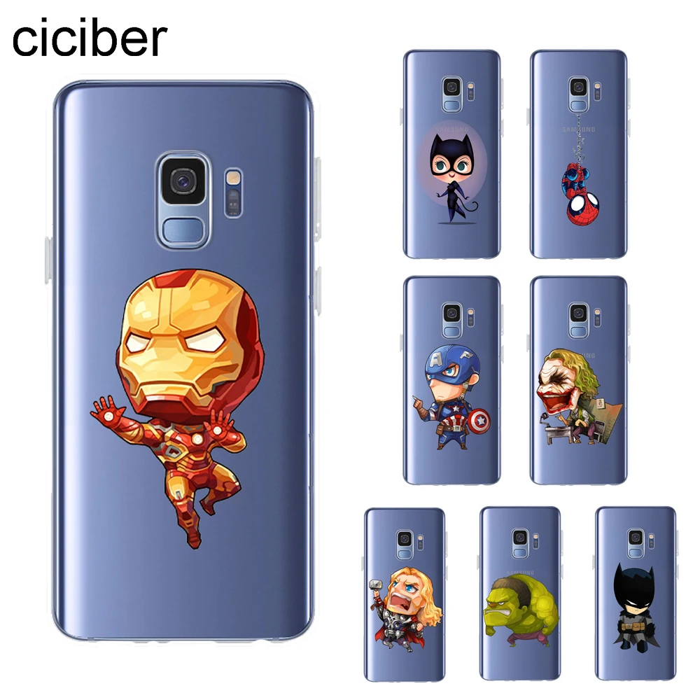 Ciciber Marvel DC Iron Man Coque For Samsung Galaxy S9 S8 S7 S6 S10 S10e S10+ Edge Plus Mini Phone Case Cover Soft TPU Fundas
Ciciber Marvel DC Iron Man Coque For Samsung Galaxy S9 S8 S7 S6 S10 S10e S10+ Edge Plus Mini Phone Case Cover Soft TPU Fundas
