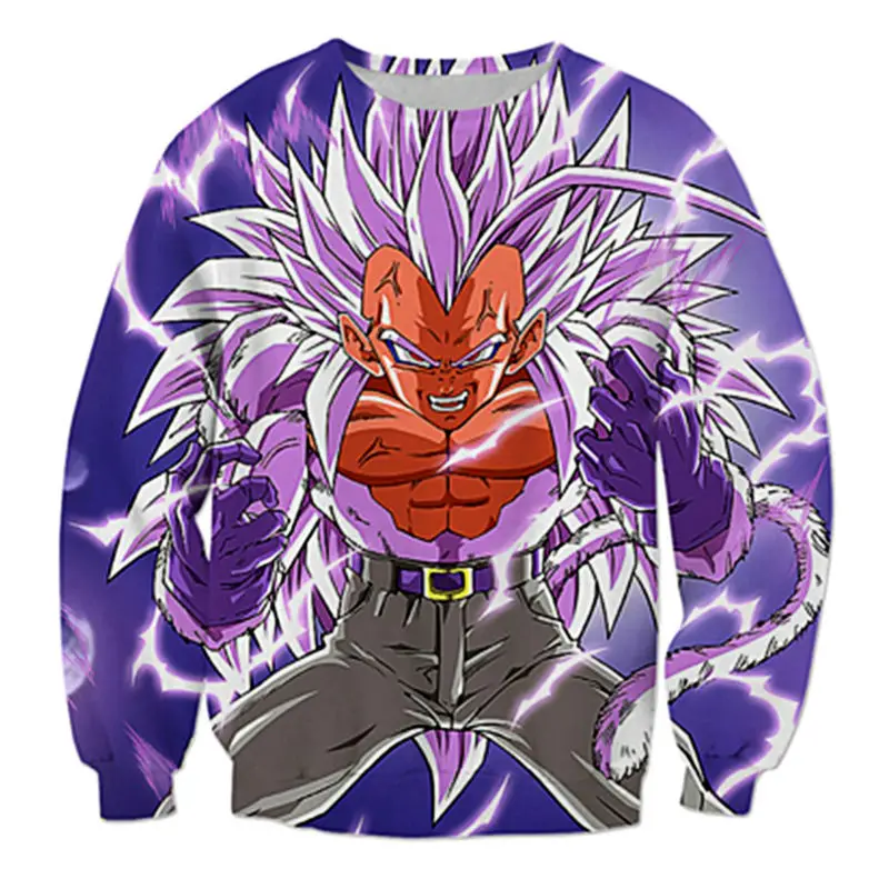 

Classic Anime Dragon Ball Z Hoddies Long Sleeve Outerwear Men Hipster 3D Sweatshirt Super Saiyan Goku Crewneck Pullovers