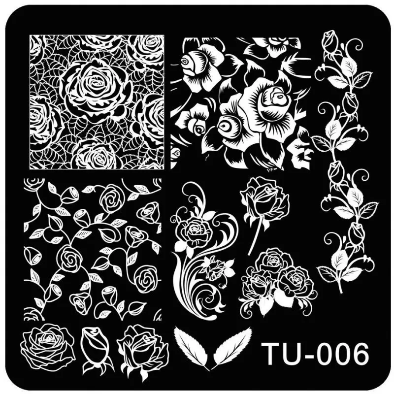 1pc Square Shape Nail Art Stamping Plates Rose Flower Butterfly Vine Leaf Nail Art Image Stamp Plate Manicure Template #TU006
1pc Square Shape Nail Art Stamping Plates Rose Flower Butterfly Vine Leaf Nail Art Image Stamp Plate Manicure Template #TU006