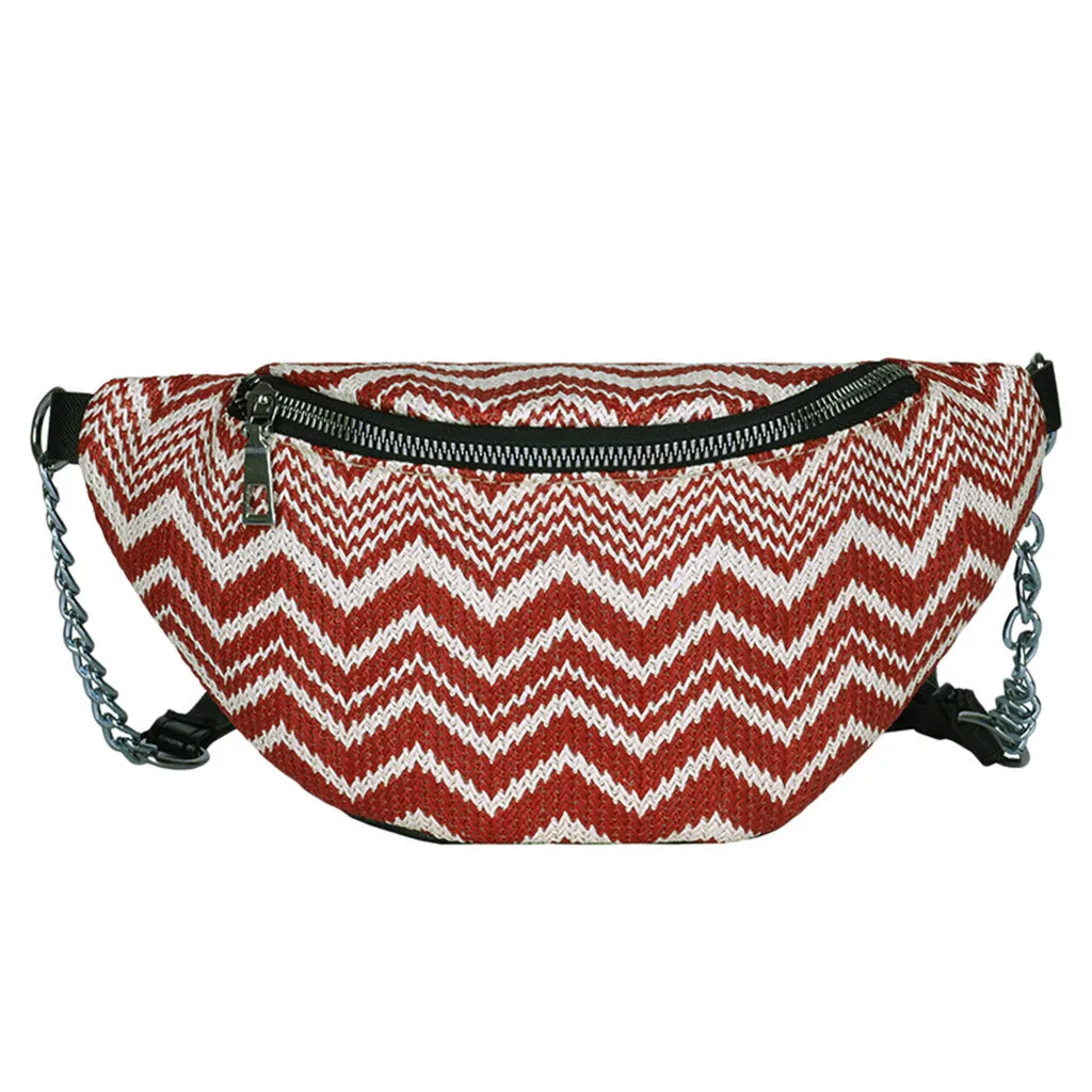 MAIOUMY Bags Women Stripe Waist Bag Outdoor Zipper Stripe Weaving Messenger Chest Phone beautiful Bag
MAIOUMY Bags Women Stripe Waist Bag Outdoor Zipper Stripe Weaving Messenger Chest Phone beautiful Bag