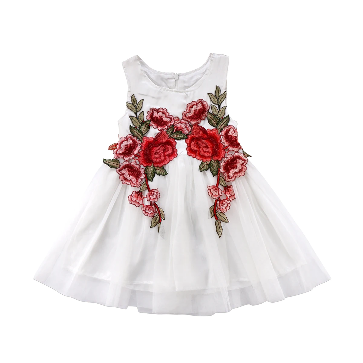 Summer Floral Dress Princess Baby Girls Sleeveless Embroidery Flower Tutu White Dresses Kids Pageant Party Vestido Sundress
Summer Floral Dress Princess Baby Girls Sleeveless Embroidery Flower Tutu White Dresses Kids Pageant Party Vestido Sundress
