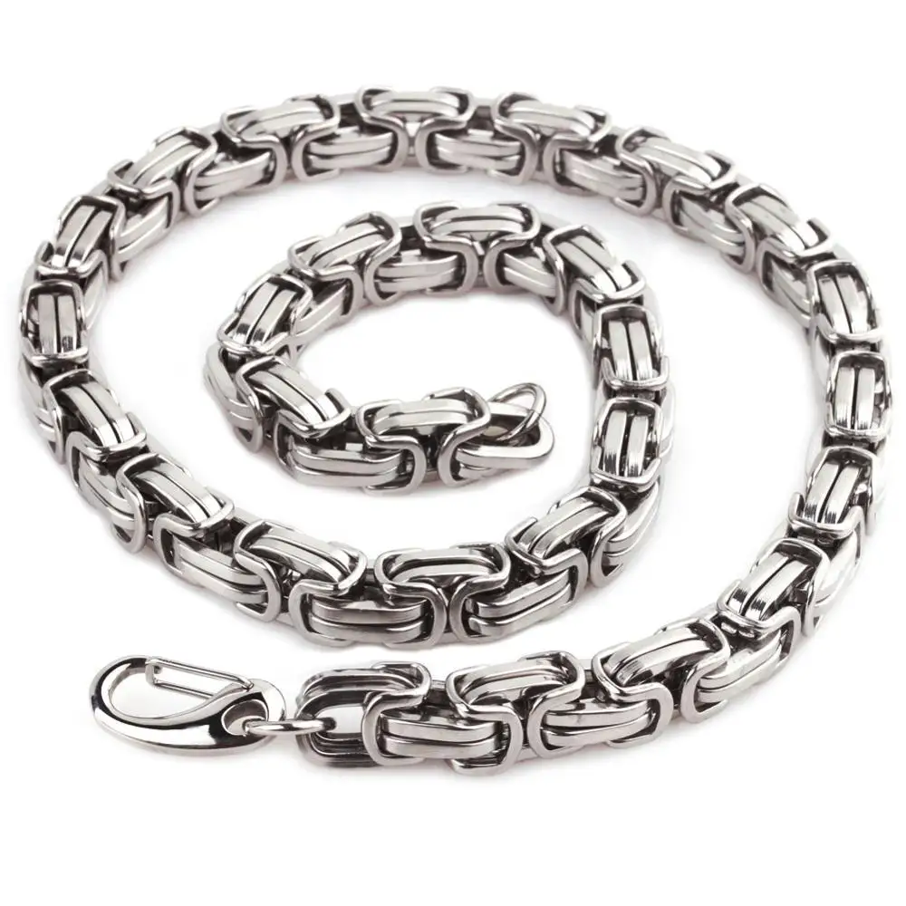 Stainless Steel Male Byzantine Box Chain Necklace Mens Corrente Byzantine For Men Necklaces 8" 20" 22" 24" inch
Stainless Steel Male Byzantine Box Chain Necklace Mens Corrente Byzantine For Men Necklaces 8" 20" 22" 24" inch