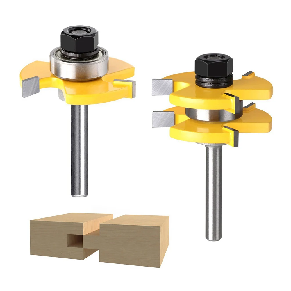 Tongue Groove Router Bit Set T Shape Wood Milling Cutter Shank Woodworking Tool MJJ88
Tongue Groove Router Bit Set T Shape Wood Milling Cutter Shank Woodworking Tool MJJ88