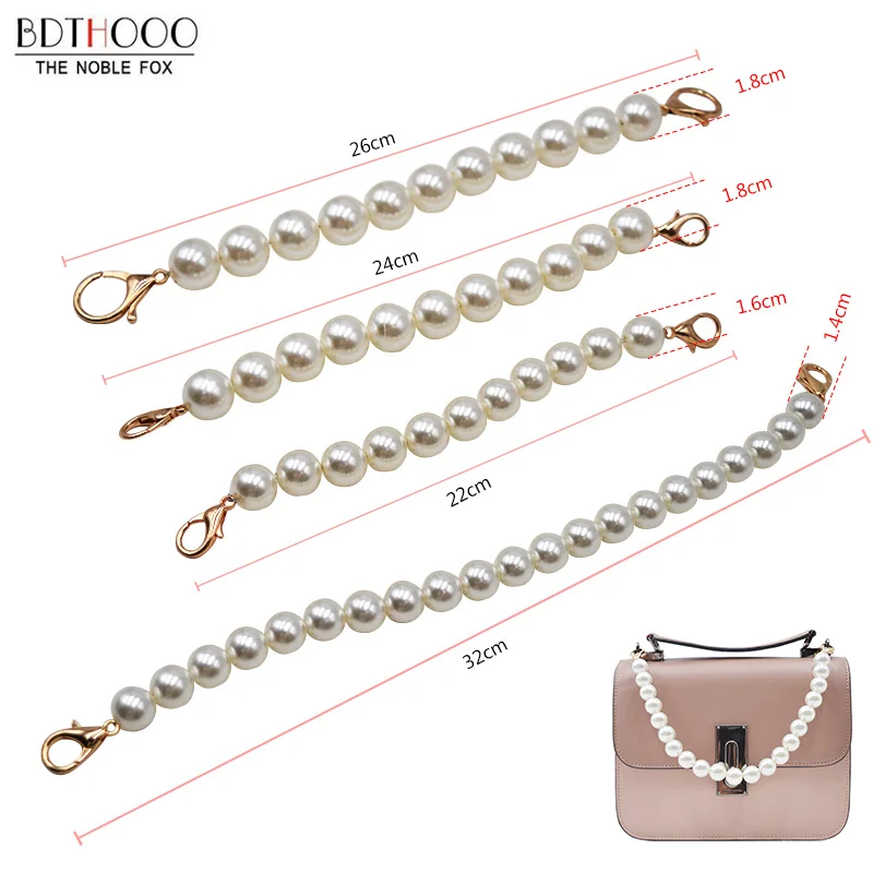 10pcs /lot Women Short Bag Straps Pearl Beaded 22cm 30cm Short Shoulder Belt Purse Handle Diy Chain Bag Accessories
10pcs /lot Women Short Bag Straps Pearl Beaded 22cm 30cm Short Shoulder Belt Purse Handle Diy Chain Bag Accessories