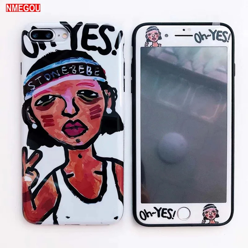 Style Girl Women Phone Case + Tempered Glass for IPhone X XR XS Max 8 7 6 6S Plus 7Plus 8Plus Silicon Tpu Back Cover Accessories
Style Girl Women Phone Case + Tempered Glass for IPhone X XR XS Max 8 7 6 6S Plus 7Plus 8Plus Silicon Tpu Back Cover Accessories
