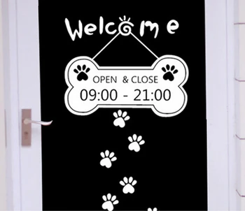 lovely cust welcome custom business time open close hours sticker toy pet store window door welcome sticker wall sticker
lovely cust welcome custom business time open close hours sticker toy pet store window door welcome sticker wall sticker