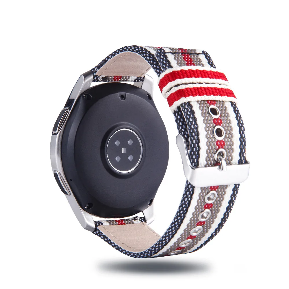 Nylon Band for Samsung Gear Sport S2 S3 Galaxy Watch Active 42/46mm 20/22mm Leather Strap for Huami Amazfit Bip Huawei Watch2 gt
Nylon Band for Samsung Gear Sport S2 S3 Galaxy Watch Active 42/46mm 20/22mm Leather Strap for Huami Amazfit Bip Huawei Watch2 gt
