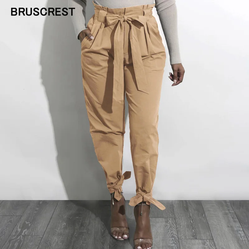 Vintage casual cargo pants women black khaki yellow baggy high waist pants trousers women plus size Autumn 2019
Vintage casual cargo pants women black khaki yellow baggy high waist pants trousers women plus size Autumn 2019