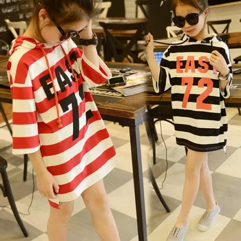 Spring New Girls Letters Stripe Seven Point Sleeve T-shirt Cap Kids Clothing Cotton Black Red
Spring New Girls Letters Stripe Seven Point Sleeve T-shirt Cap Kids Clothing Cotton Black Red