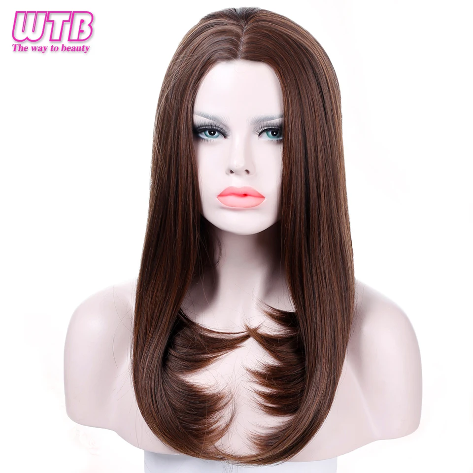 WTB Long Straight Natural Synthetic Hair Wigs for Women High Temperature Fiber Middle Part Wigs Long Female Wigs Women's Hair
WTB Long Straight Natural Synthetic Hair Wigs for Women High Temperature Fiber Middle Part Wigs Long Female Wigs Women's Hair