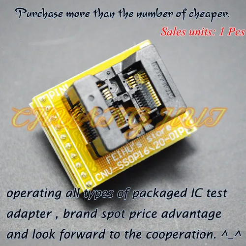 

SSOP8 to DIP8 Programmer adapter TSSOP8 test socket CNV-SSOP8-DIP adapter Pitch=0.65mm