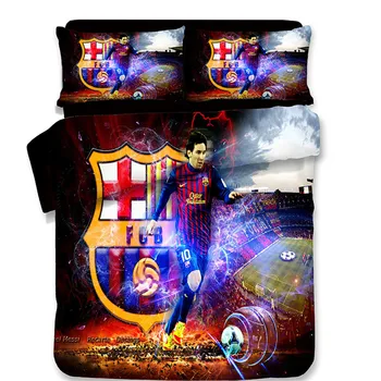 World Cup Football Team Messi pattern High Quality Soft Bedspreads Duvet Cover Sheet Pillowcase Bedding Set boy/adult bedclothes
World Cup Football Team Messi pattern High Quality Soft Bedspreads Duvet Cover Sheet Pillowcase Bedding Set boy/adult bedclothes