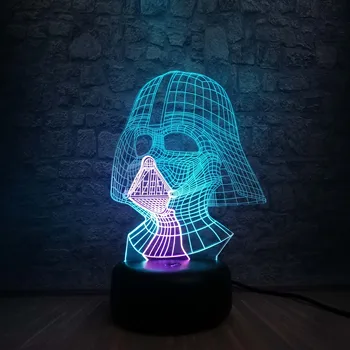 Star War Darth Vader Dark Warrior Black Knight 3D LED RGB Illusion Night Light Visual Table Lamp For Boys Bedroom Decor Gifts
Star War Darth Vader Dark Warrior Black Knight 3D LED RGB Illusion Night Light Visual Table Lamp For Boys Bedroom Decor Gifts