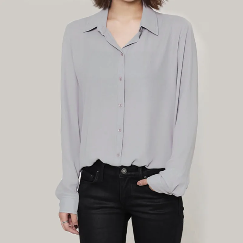 Брендовые женские блузки рубашки новинка 2020 Женская Повседневная шифоновая
