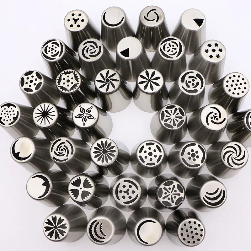 Stainless Steel Cake Decorating Tools Nozzles Pastry Russian Icing Piping Nozzles Tips Kitchen Accessories Cake Tools 36pcs/set
Stainless Steel Cake Decorating Tools Nozzles Pastry Russian Icing Piping Nozzles Tips Kitchen Accessories Cake Tools 36pcs/set