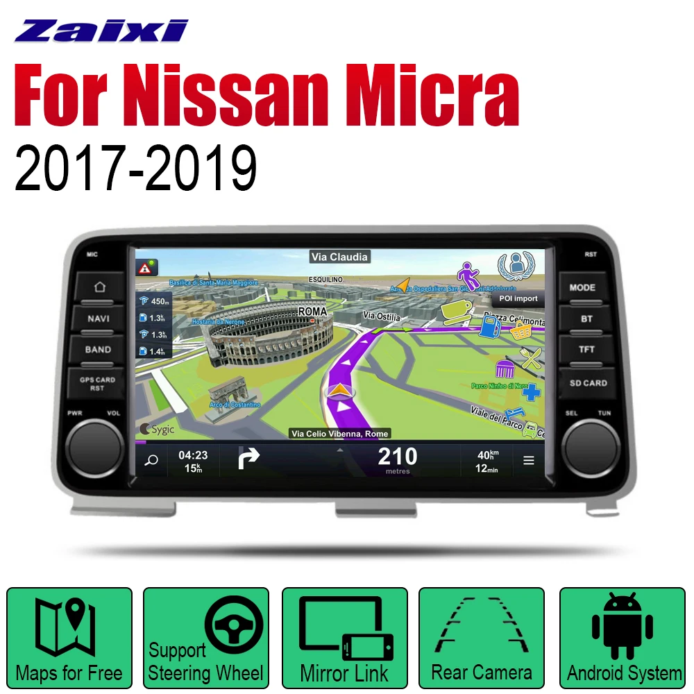 For Nissan Micra 2017~2019 Accessories Car Android GPS Navigation Multimedia Player System Radio Stereo Audio Video Head Unit
For Nissan Micra 2017~2019 Accessories Car Android GPS Navigation Multimedia Player System Radio Stereo Audio Video Head Unit