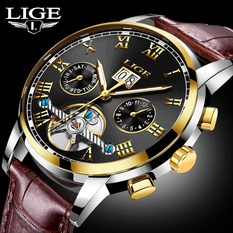 Relogio Masculino New Fashion LIGE Luxury Brand Watch Men's Automatic Mechanical Watch Men Sports Waterproof Leather Watches 
Relogio Masculino New Fashion LIGE Luxury Brand Watch Men's Automatic Mechanical Watch Men Sports Waterproof Leather Watches