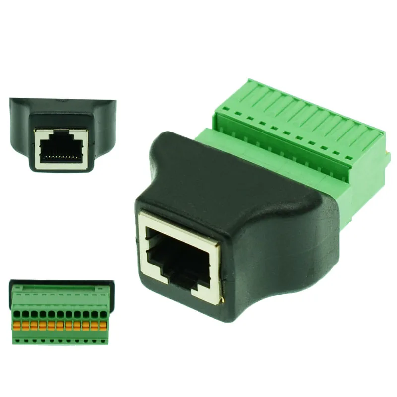 10pcs RJ50 to Spring Terminal Adaptor RJ50 Female to 11 Pin connector RJ50 splitter for CCTV DVR CCTV accessory
10pcs RJ50 to Spring Terminal Adaptor RJ50 Female to 11 Pin connector RJ50 splitter for CCTV DVR CCTV accessory
