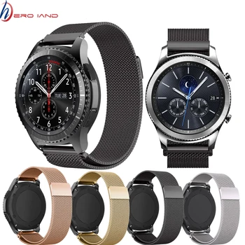 For Samsung Gear S3 Frontier/Classic 22mm Watch Strap Galaxy Watch 46mm Stainless Steel Band for Huami Milanese Loop Accessories 
For Samsung Gear S3 Frontier/Classic 22mm Watch Strap Galaxy Watch 46mm Stainless Steel Band for Huami Milanese Loop Accessories