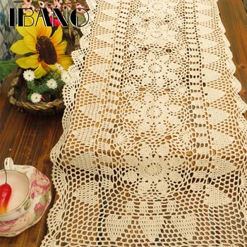 IBANO Cotton Tablecloth Handmade Flower Design Crocheted Table Runner Used for Decoration Table Television 1PCS/lot
IBANO Cotton Tablecloth Handmade Flower Design Crocheted Table Runner Used for Decoration Table Television 1PCS/lot