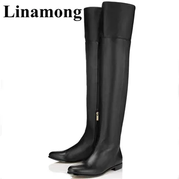Classic Black And Brown Flat Boots Over The Knee Round Toe And Square Heel Fashion Leisure Knight Boots Side Zipper Women Boots
Classic Black And Brown Flat Boots Over The Knee Round Toe And Square Heel Fashion Leisure Knight Boots Side Zipper Women Boots