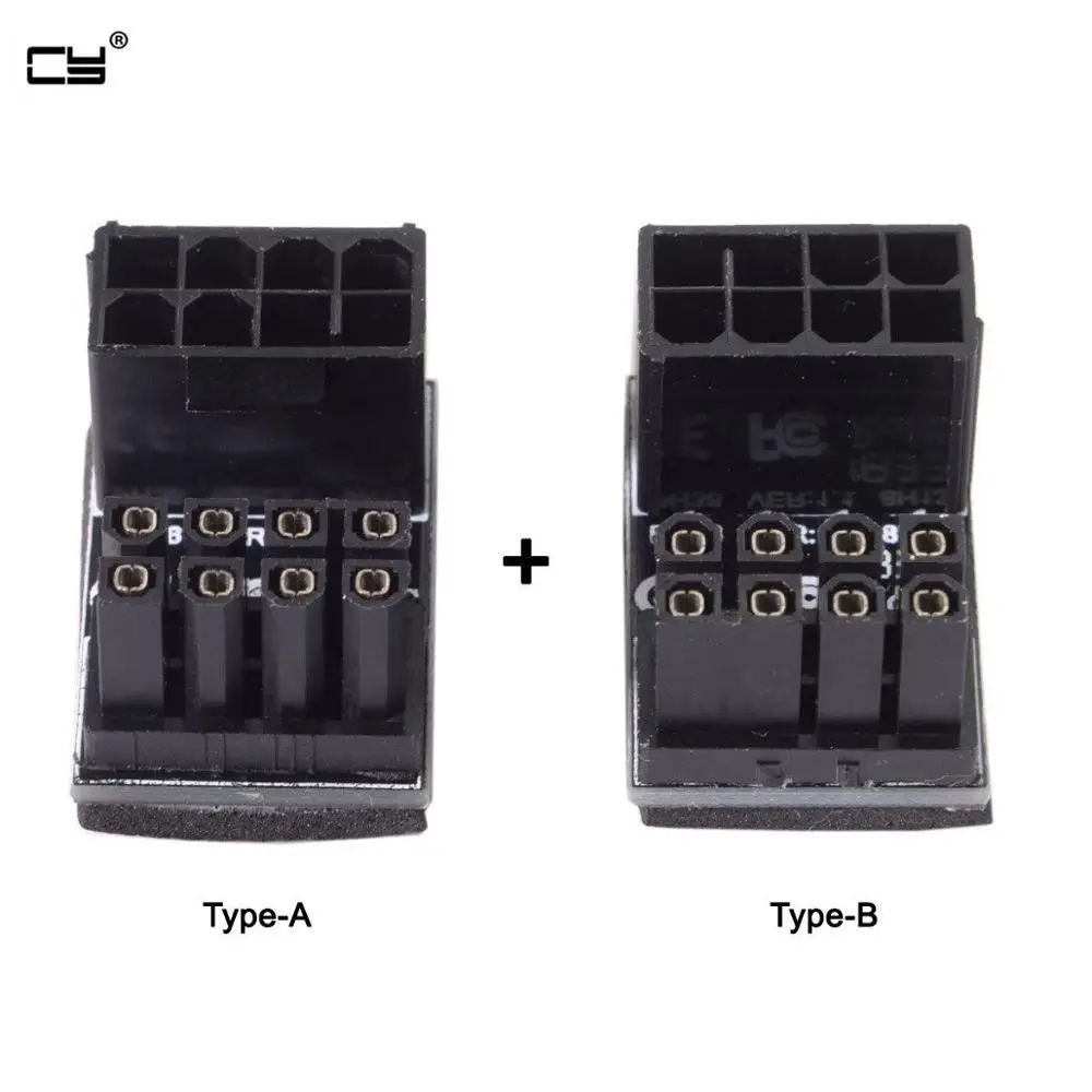 ATX 6Pin 8pinFemale to 8pin 6pin Male 180 Degree AngledPower Adapter for Desktops Graphics Card
ATX 6Pin 8pinFemale to 8pin 6pin Male 180 Degree AngledPower Adapter for Desktops Graphics Card