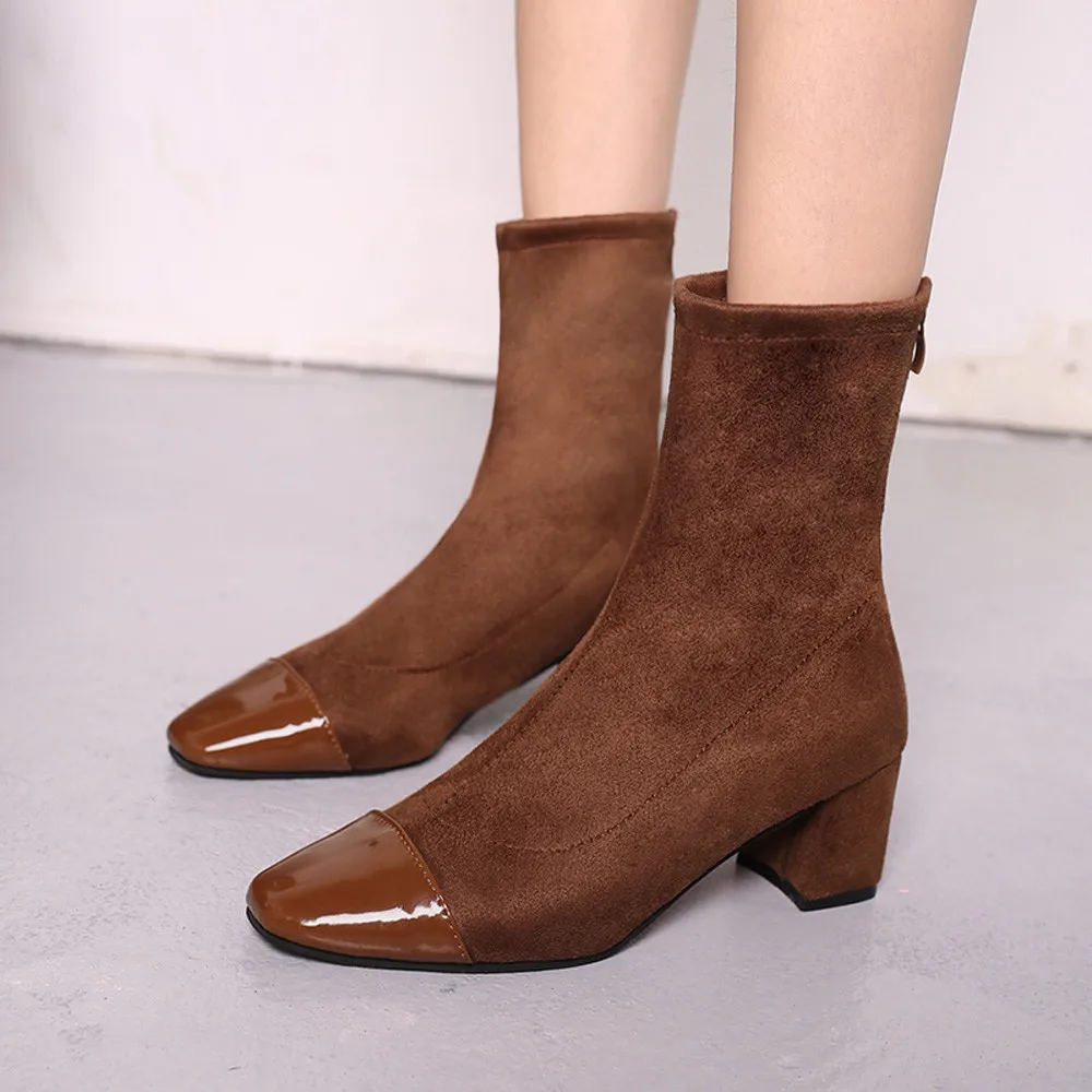 YOUYEDIAN Autumn Boots Women 2018 High Heel Pointed Toe Boots Mid Calf Ladies Shoes Zipper Square Heel Boots Bota Feminina
YOUYEDIAN Autumn Boots Women 2018 High Heel Pointed Toe Boots Mid Calf Ladies Shoes Zipper Square Heel Boots Bota Feminina