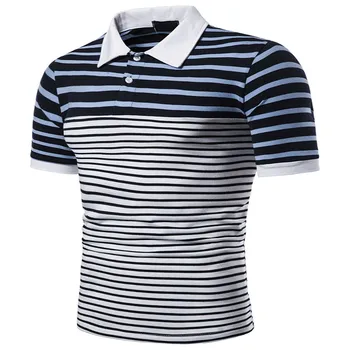 Men's striped Polo shirt new fashion slim fit cotton lapel breathable anti-wrinkle business top Polo hombre for summer 2019
Men's striped Polo shirt new fashion slim fit cotton lapel breathable anti-wrinkle business top Polo hombre for summer 2019