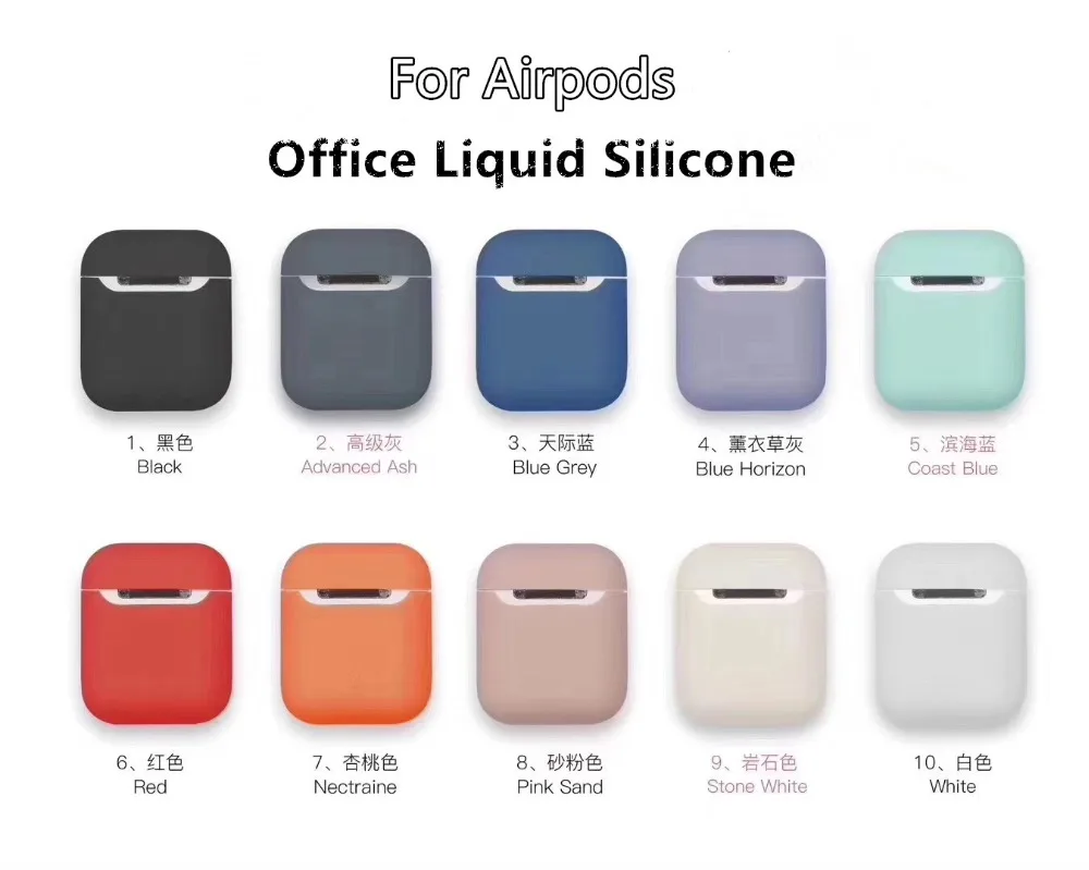 Original Liquid Silicone Case for Airpods Shockproof Cover Bluetooth Earphone Cases Ultra Thin Air Pods Case Accessories
Original Liquid Silicone Case for Airpods Shockproof Cover Bluetooth Earphone Cases Ultra Thin Air Pods Case Accessories