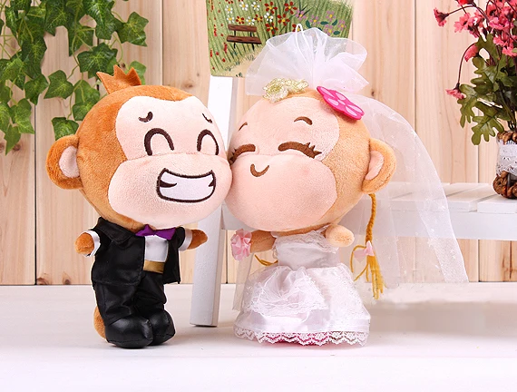 stuffed animal plush 35cm lovers monkeys a pair plush toys yoyo and cici wedding soft doll wedding gift t6290
stuffed animal plush 35cm lovers monkeys a pair plush toys yoyo and cici wedding soft doll wedding gift t6290