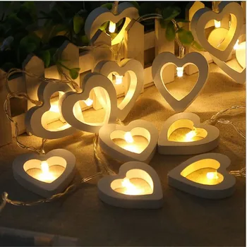 20 10Leds Wooden Heart Shape LED String Lights Romantic Decor Wedding Party Holiday Christmas Tree Wedding String Light Lamp
20 10Leds Wooden Heart Shape LED String Lights Romantic Decor Wedding Party Holiday Christmas Tree Wedding String Light Lamp