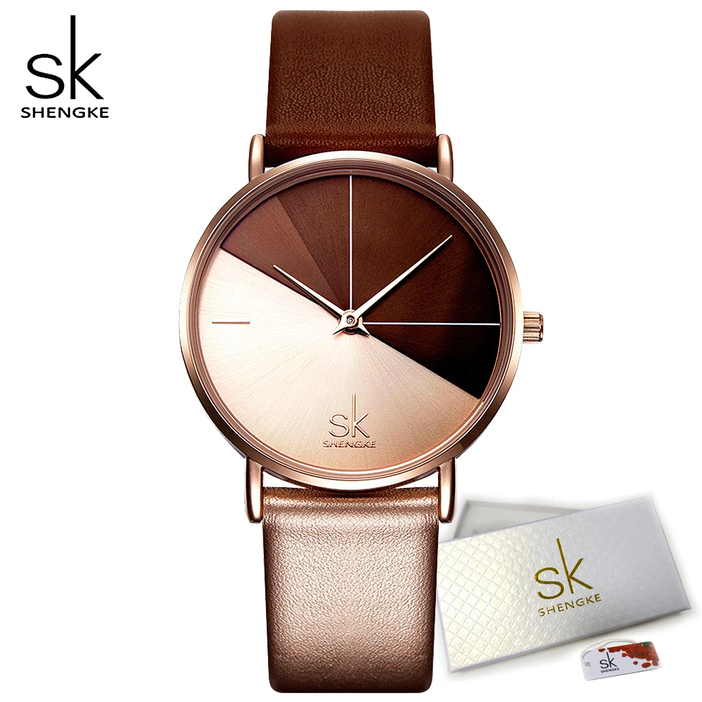 SHENGKE Creative Dial Fashion Quartz Watches Women Brand Simple Brown Leather Daily Wear Ladies Wristwatches
SHENGKE Creative Dial Fashion Quartz Watches Women Brand Simple Brown Leather Daily Wear Ladies Wristwatches