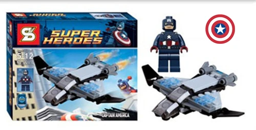 

Captain America CA Avengers Bricks Vehicle Set Toy Mini Man Building Blocks Compatible With Lego