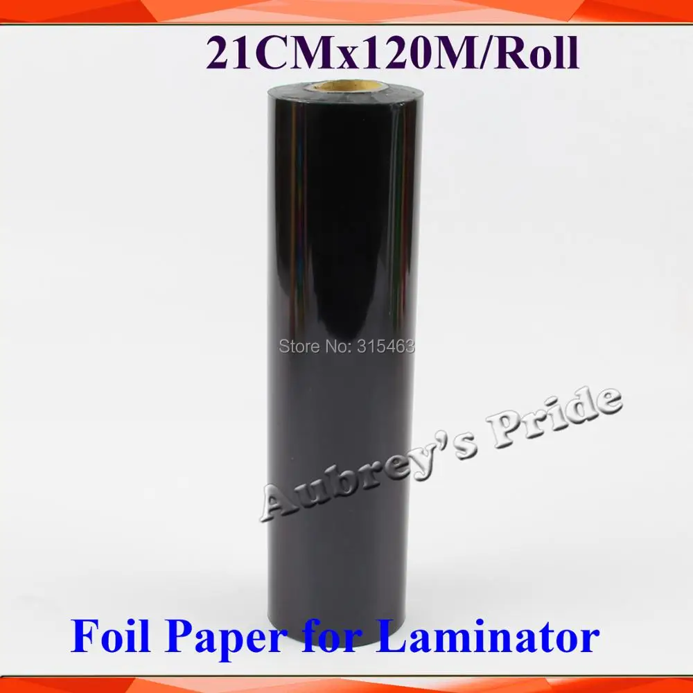 21cmx120M/Roll Black Hot Stamping Foil Paper Laminator Laminating Transfere on Elegance Laser Printer Craft Paper
21cmx120M/Roll Black Hot Stamping Foil Paper Laminator Laminating Transfere on Elegance Laser Printer Craft Paper
